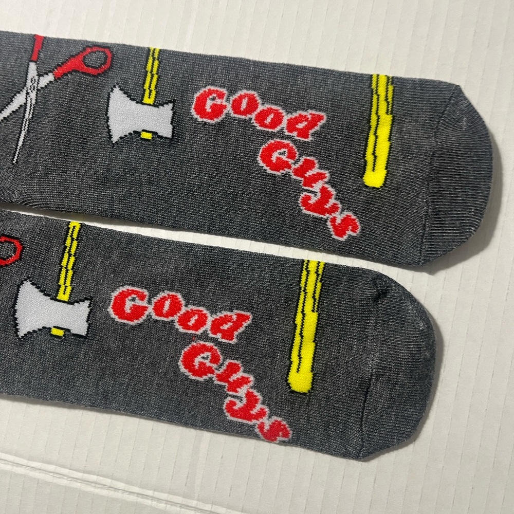 Chucky Good Guys Gray Novelty Socks